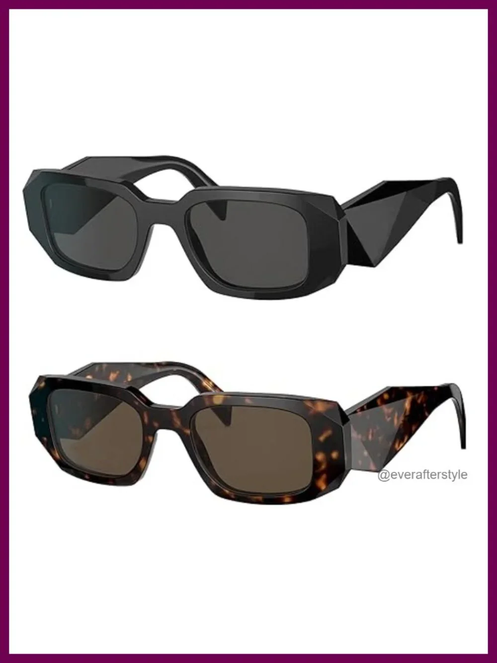 Retro Rectangle Sunglasses for Women Men Vintage Square Frame UV400 Protection